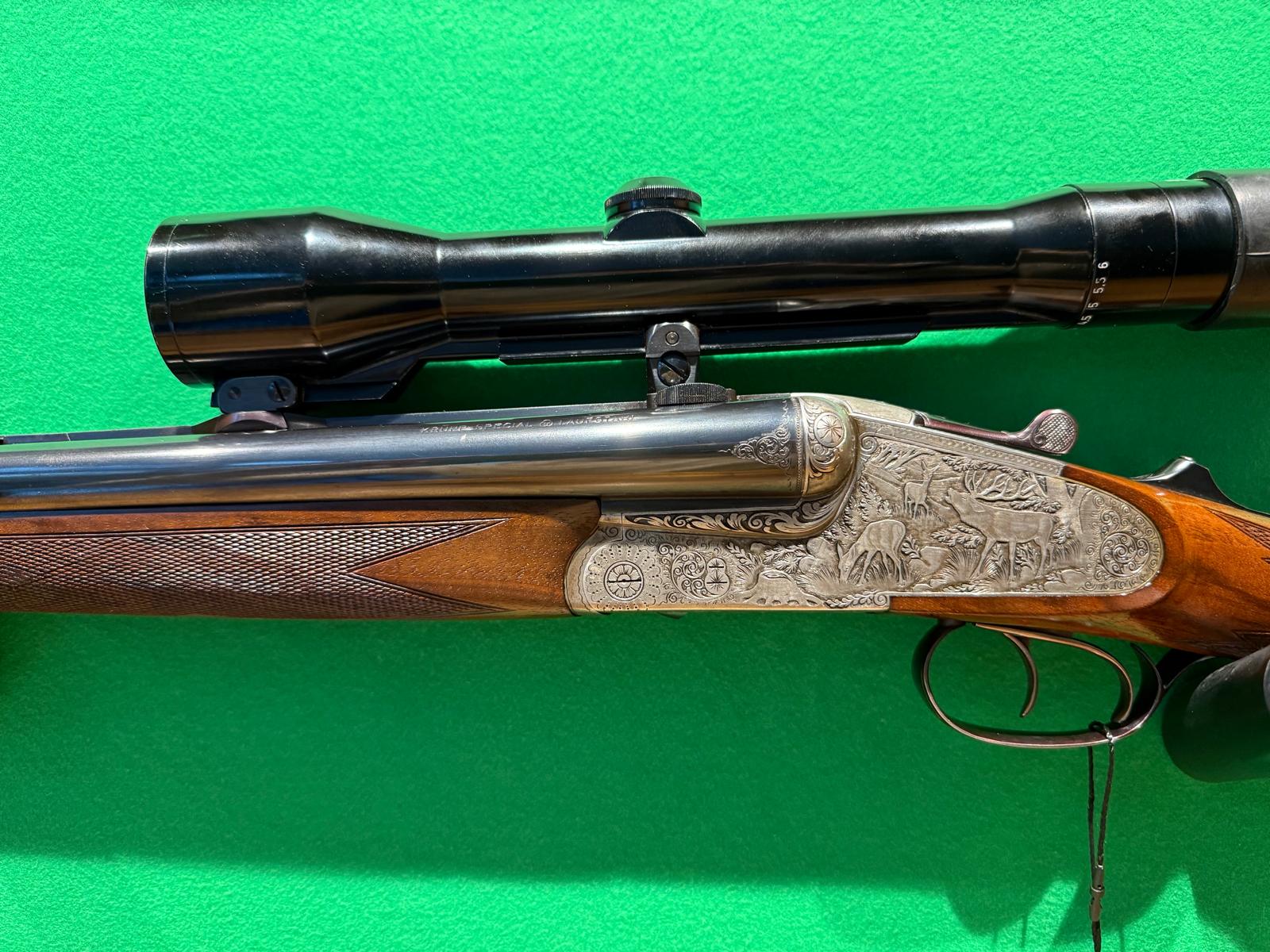 Luxus Drilling Handspanner 7x65R, 12/70, .22Mag & Zeiss 1,5-6x42