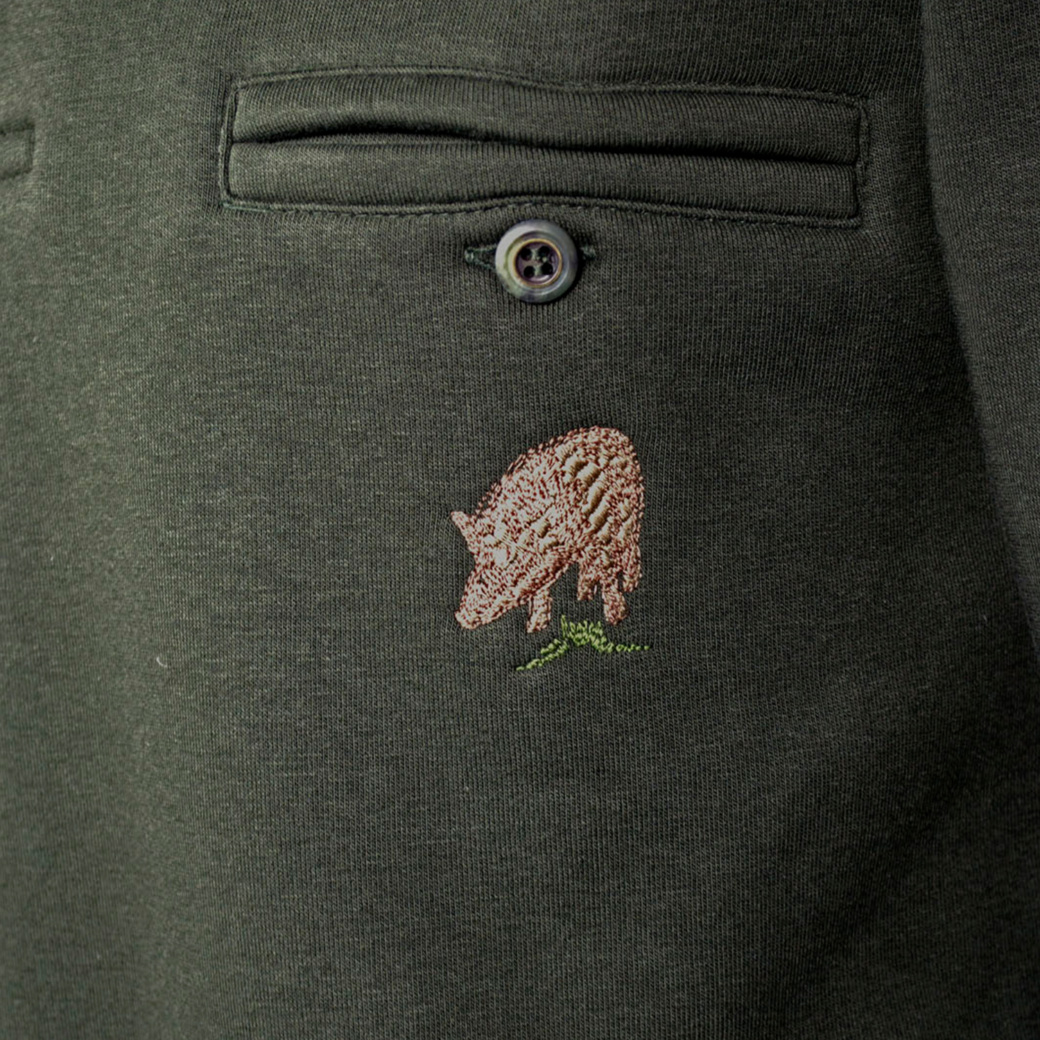 Sweatshirt mit Polokragen