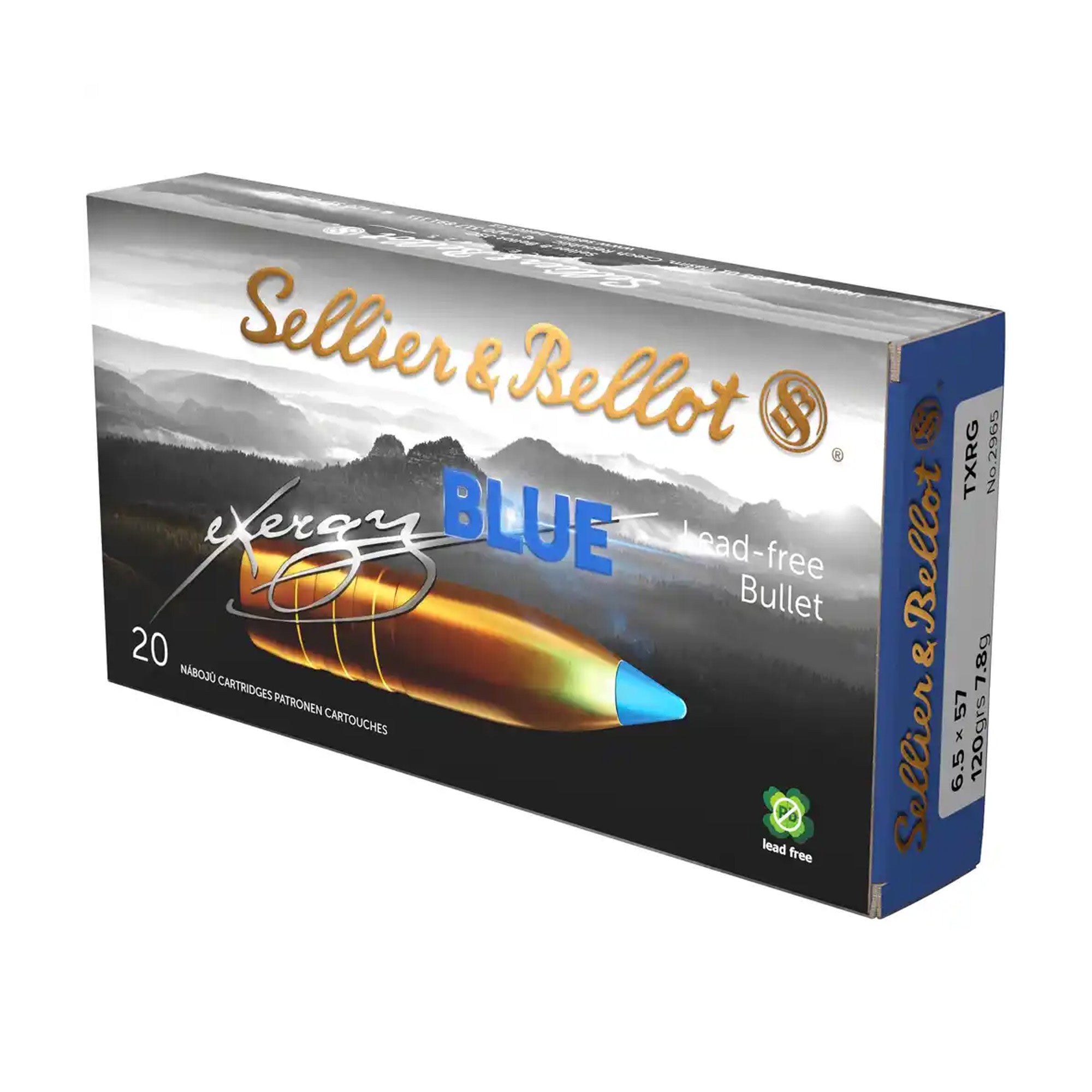 7x57 tipped eXergy blue 9,7g/150grs. Kugelpatronen