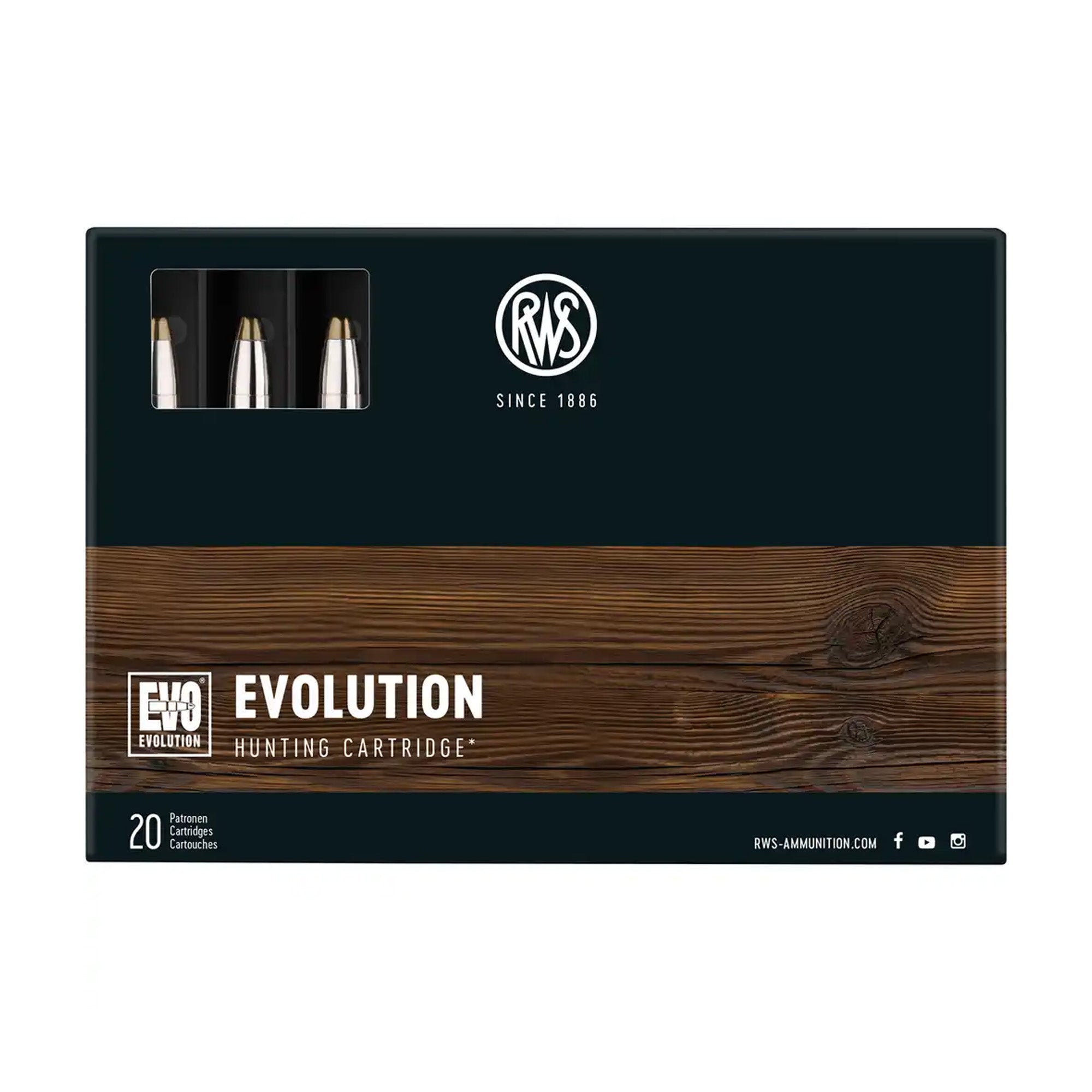 8x68 S Evolution 13,0g/201grs. Kugelpatronen