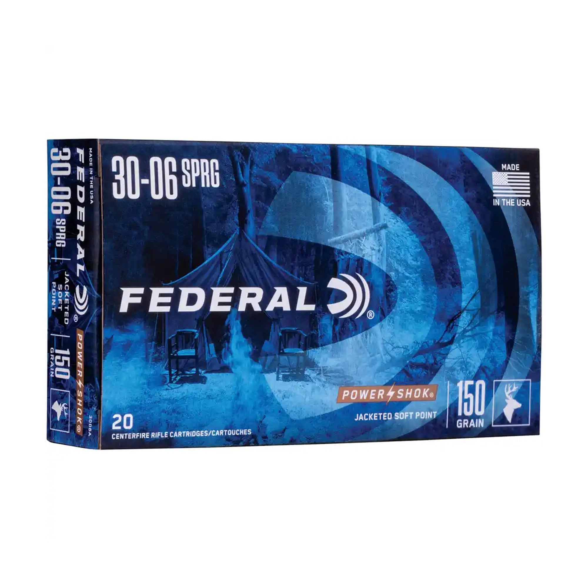 Federal 30-06 Spr. TLM Power Shok 9,7g/150grs. Kugelpatronen