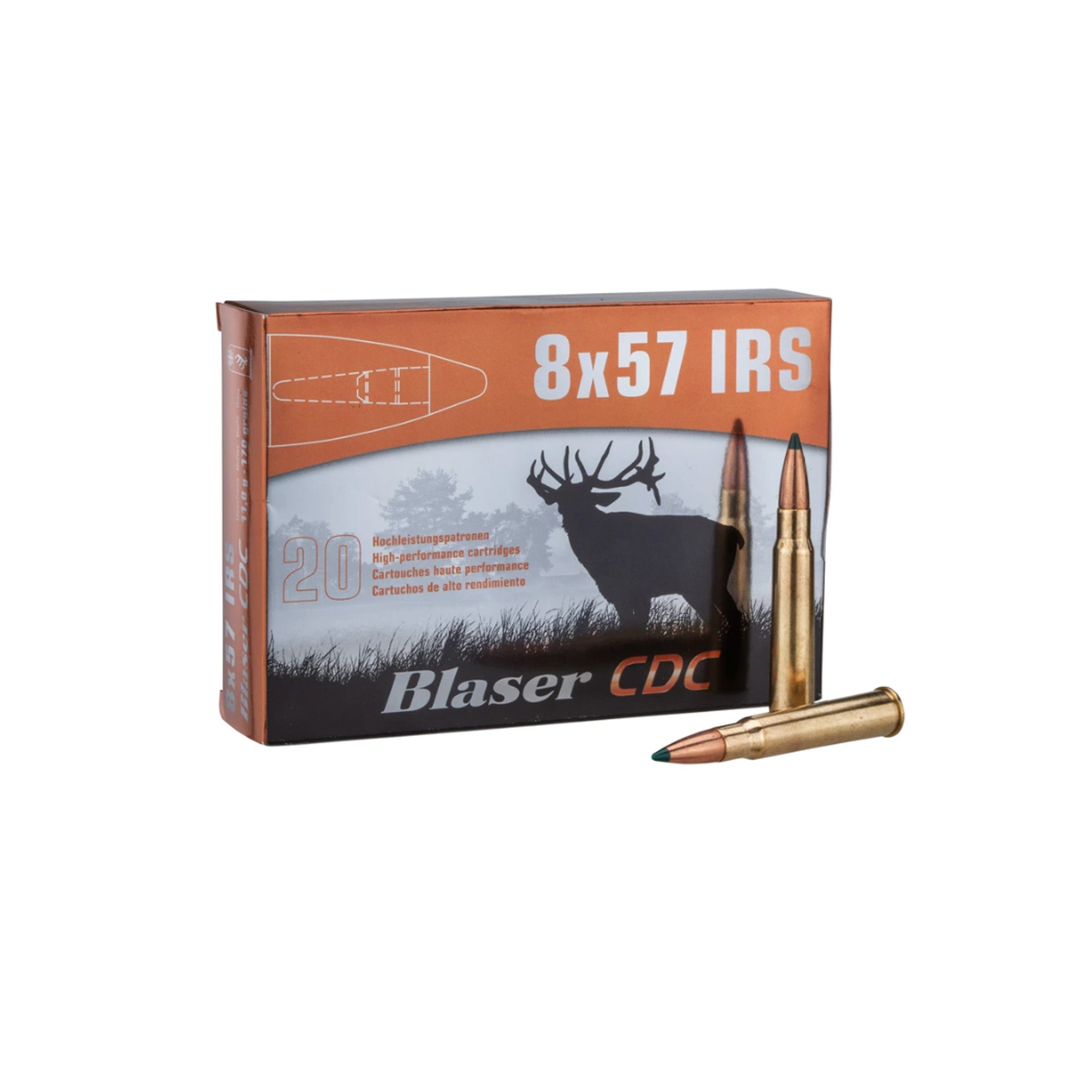 8x57 IRS CDC 11,0g/170grs. Kugelpatronen