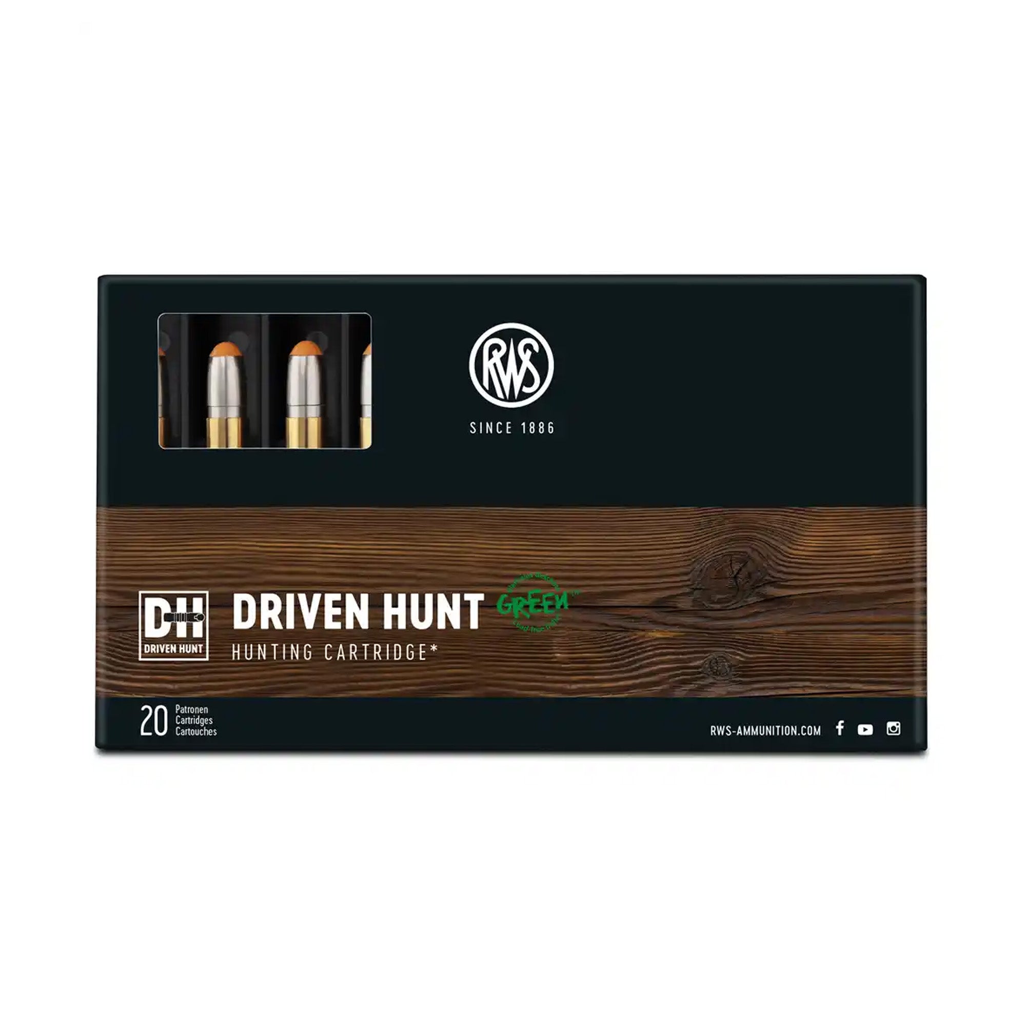 .308 Win. Driven Hunt 10,7/165grs. Kugelpatronen