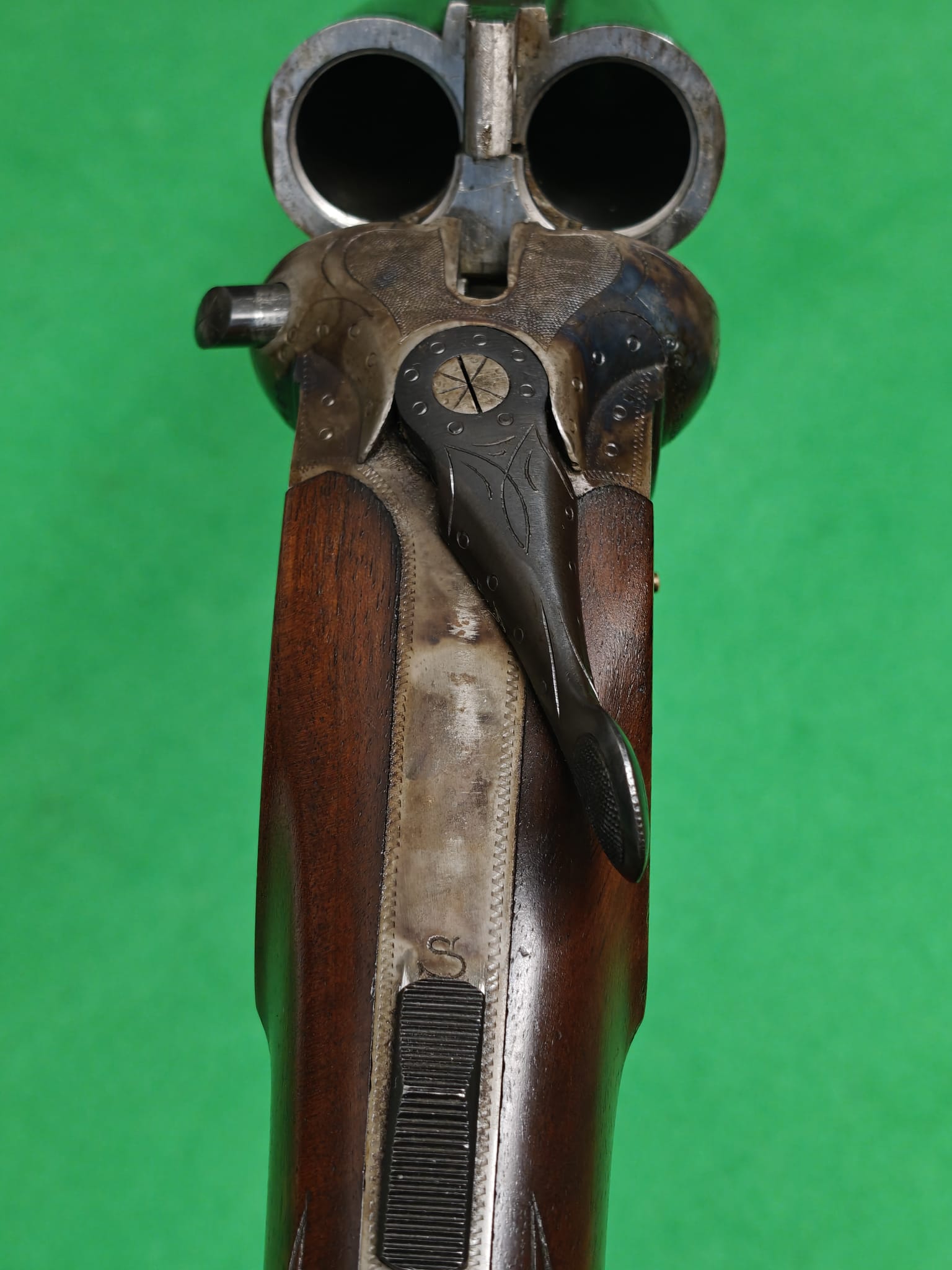 Doppelflinte / Querflinte 16/70 buntbrüniert