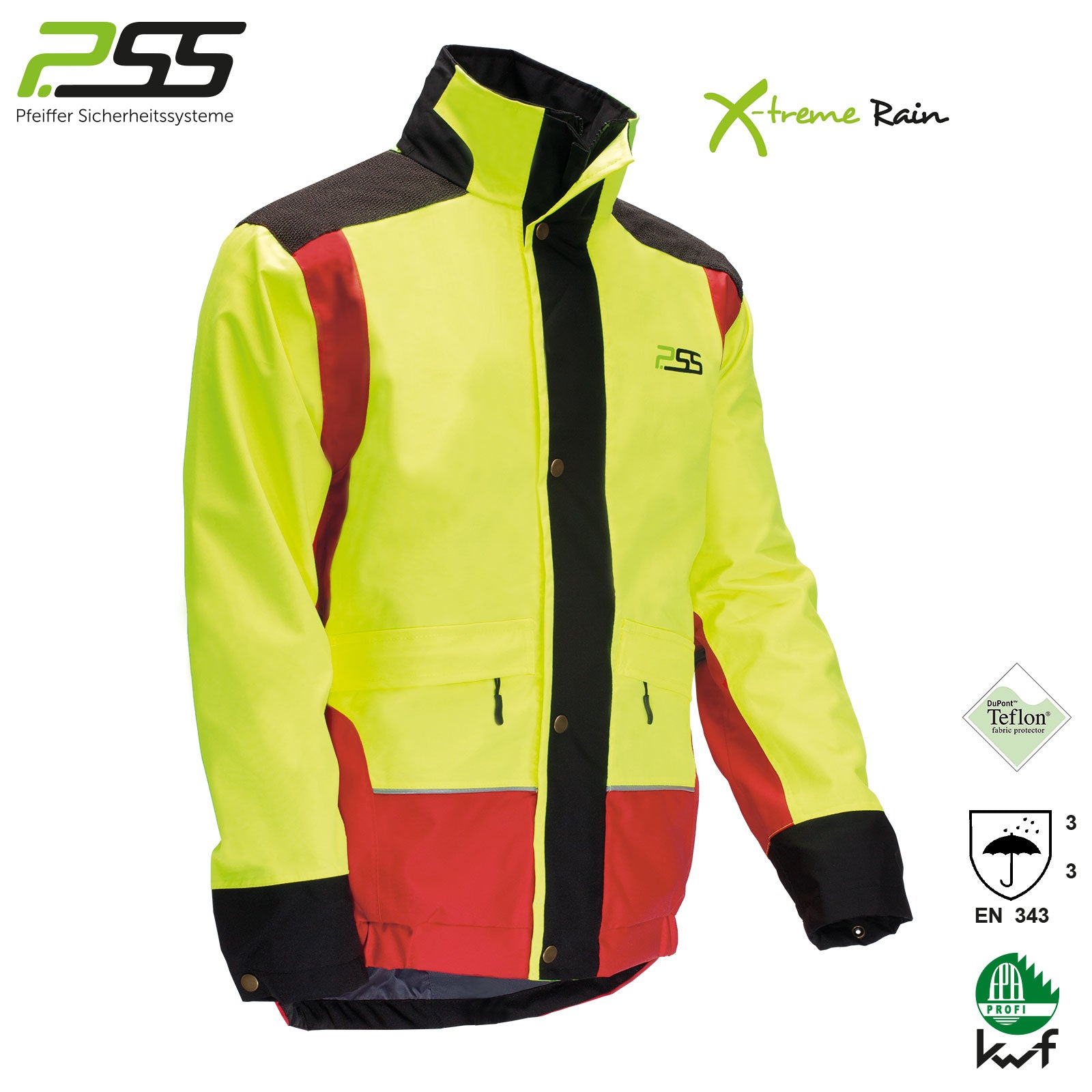 X-treme Rain Regenjacke gelb/rot
