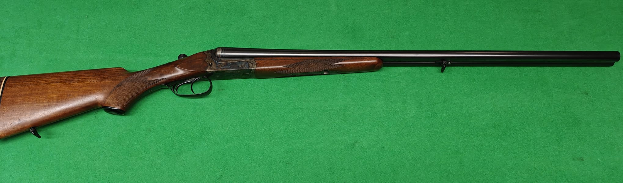 Doppelflinte / Querflinte 16/70 buntbrüniert