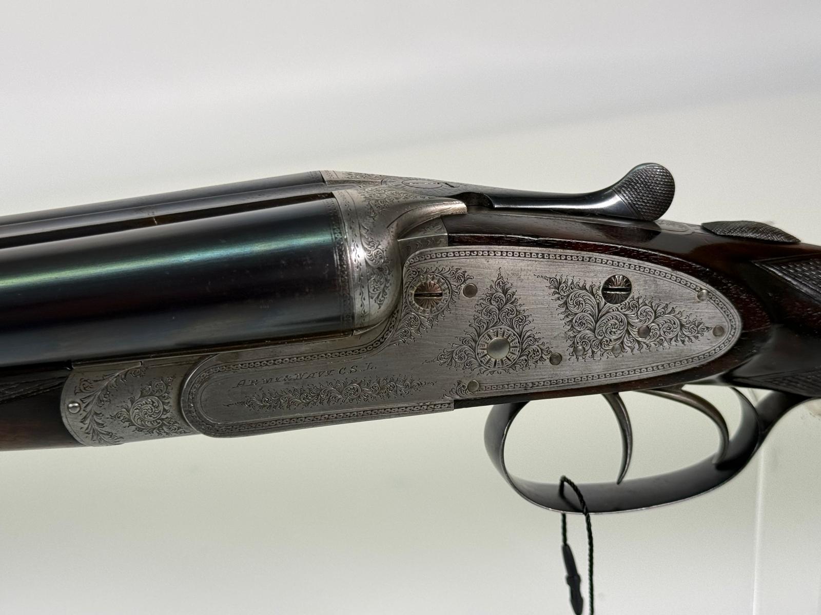 Army & Navy C.S.L. London Doppelflinte 16/65 mit Ejektoren und automatischer Sicherung - Rarität