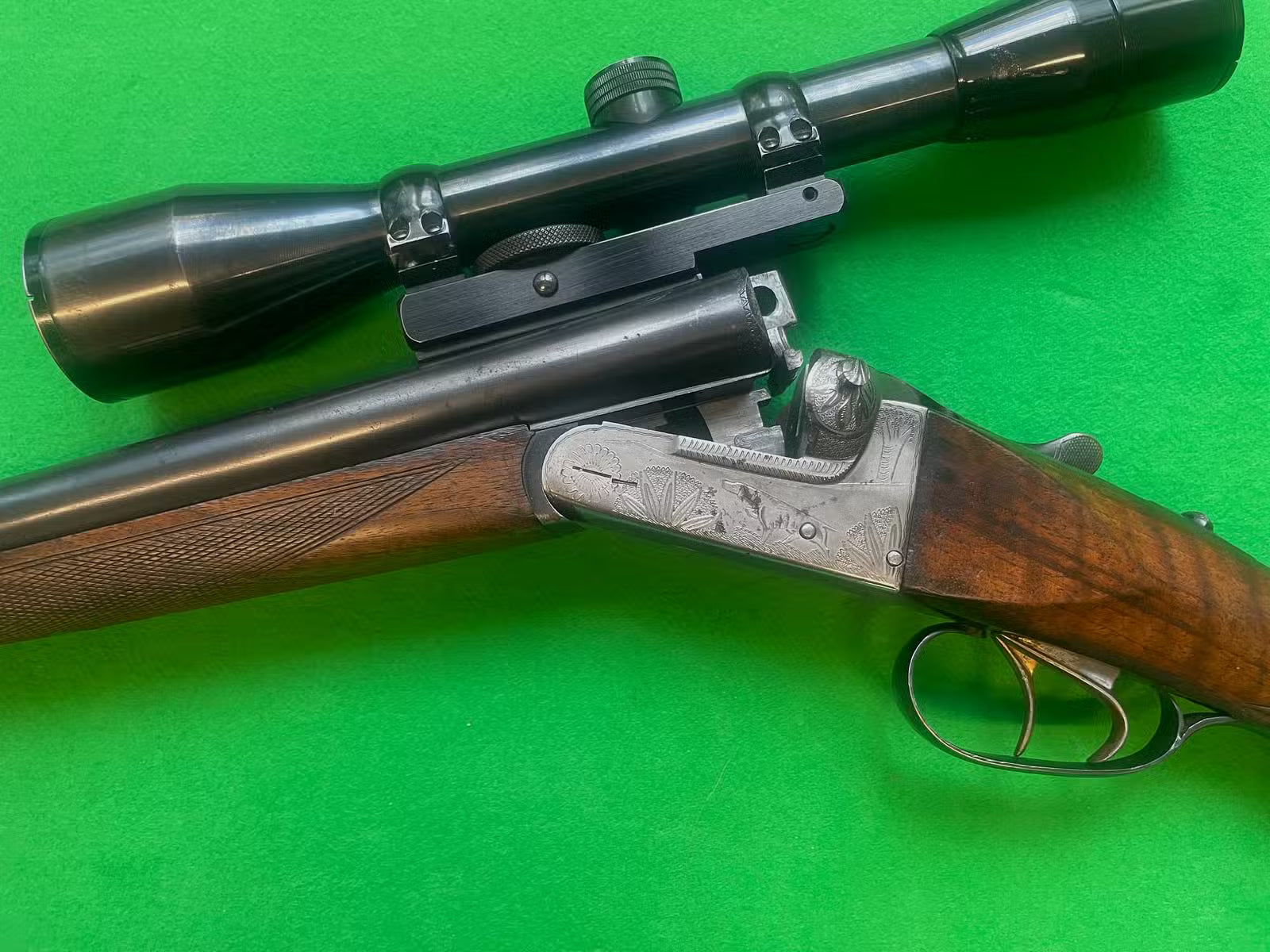 Doppelflinte 16/70 mit Zielfernrohr