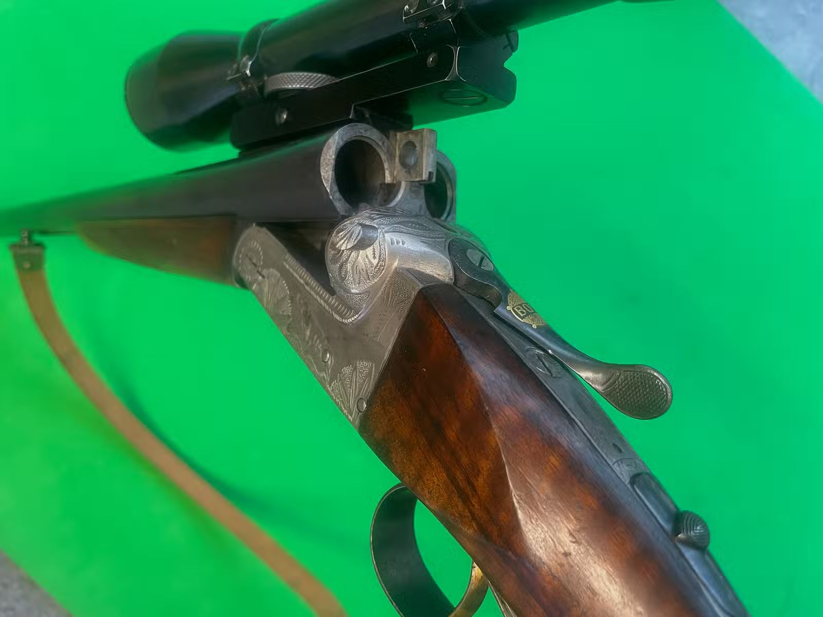 Doppelflinte 16/70 mit Zielfernrohr