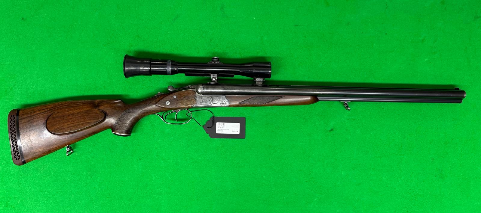 Sauer & Sohn Drilling Links 7x57R, 16/70, .22Mag mit ZF 1,75-6x35