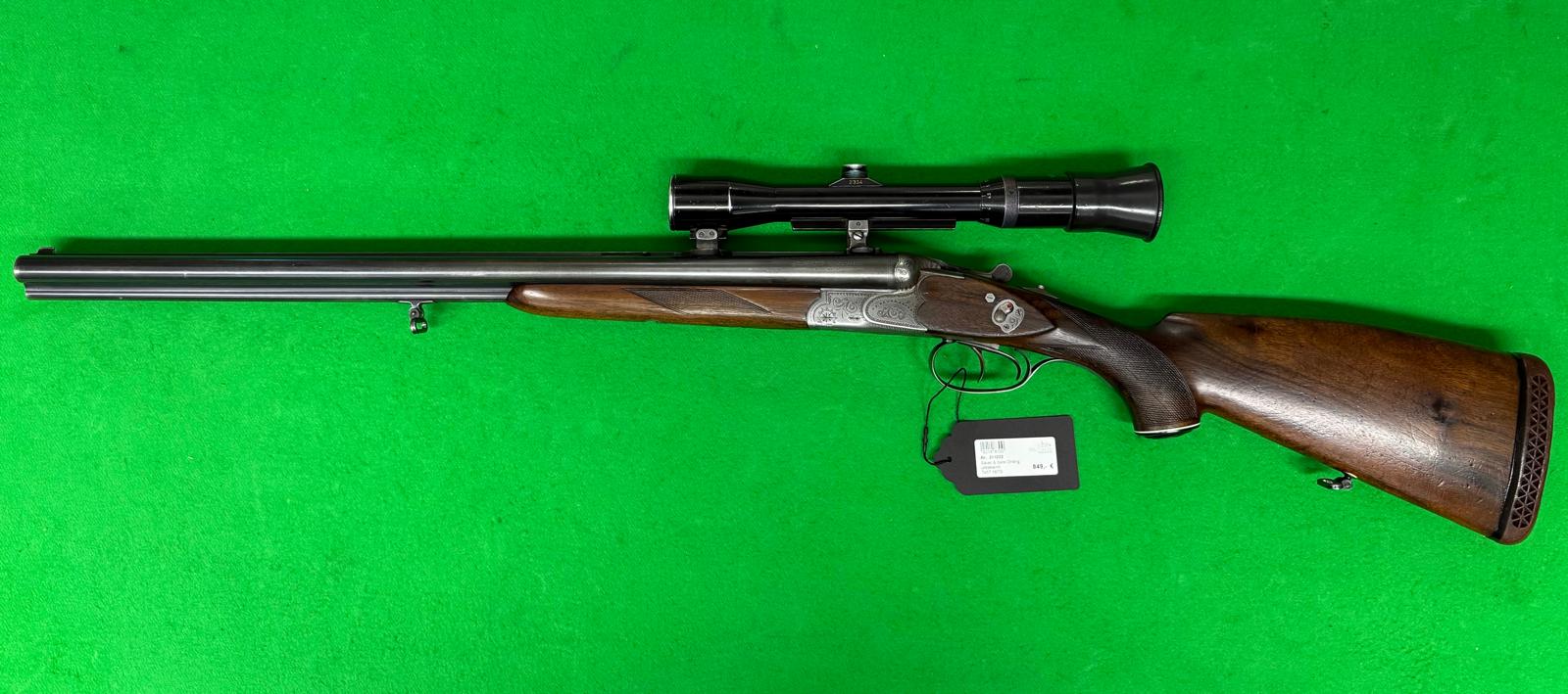 Sauer & Sohn Drilling Links 7x57R, 16/70, .22Mag mit ZF 1,75-6x35