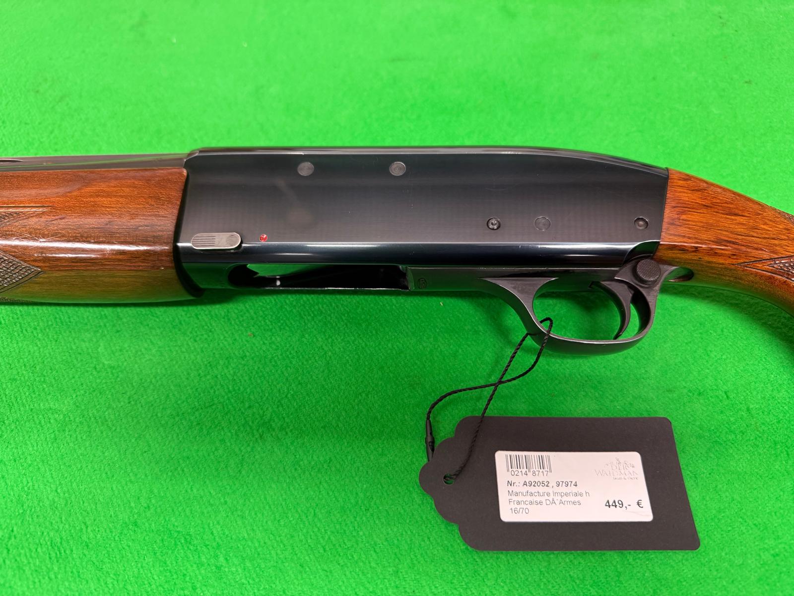 Manufacture Imperiale Selbstlade-Flinte 16/70