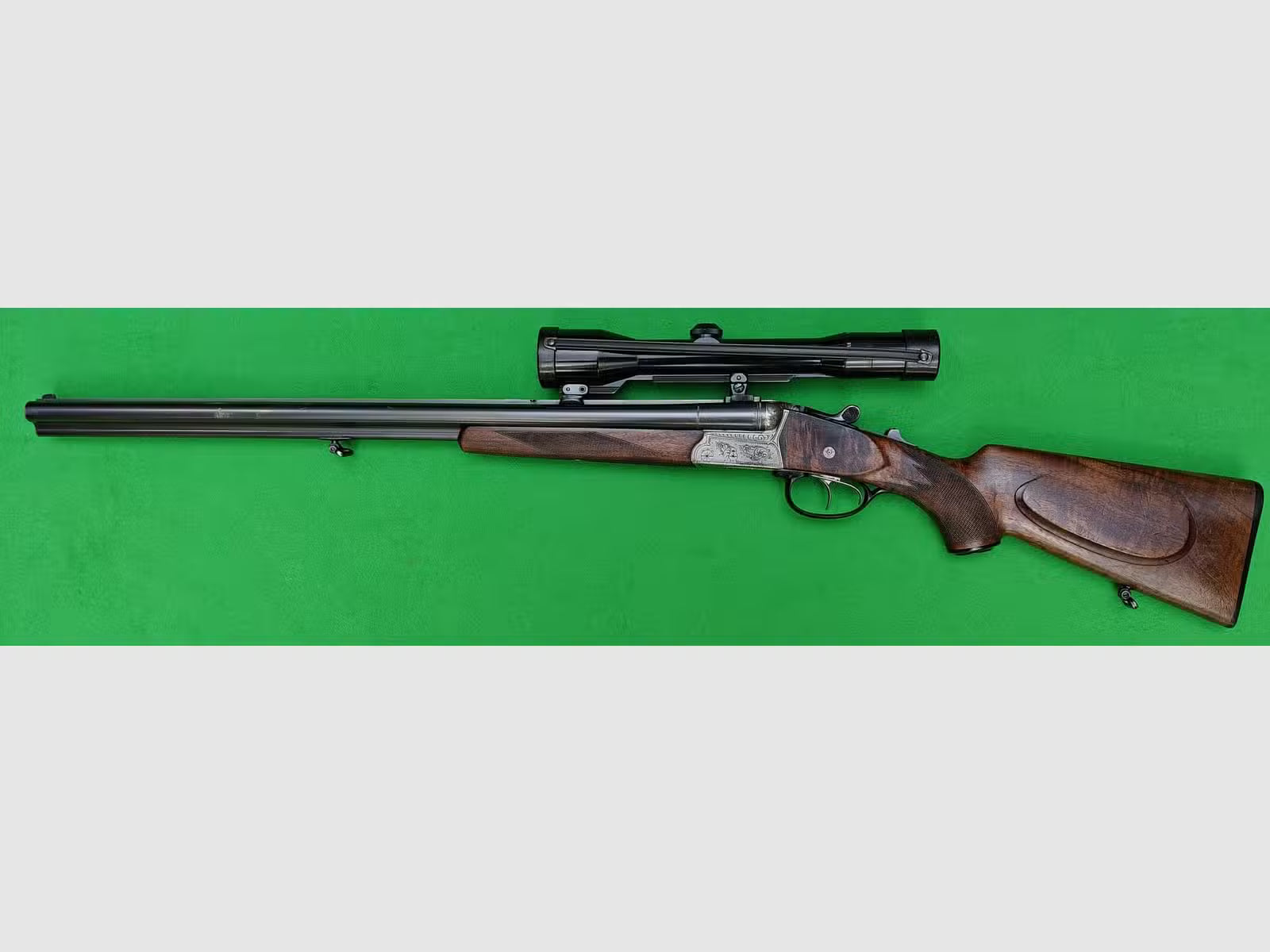 Drilling Modell Trumpf 7x65R / 16/70 mit Einstecklauf .22 Mag.