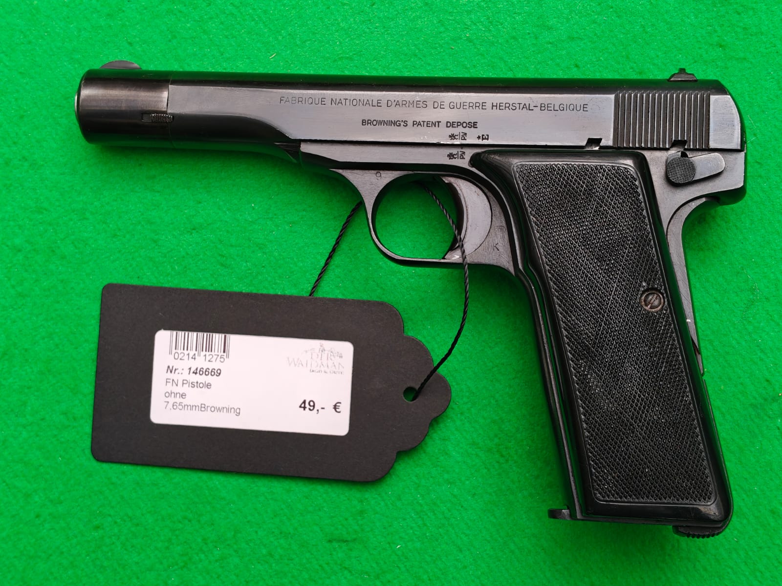 Pistole 7,65mm Browning