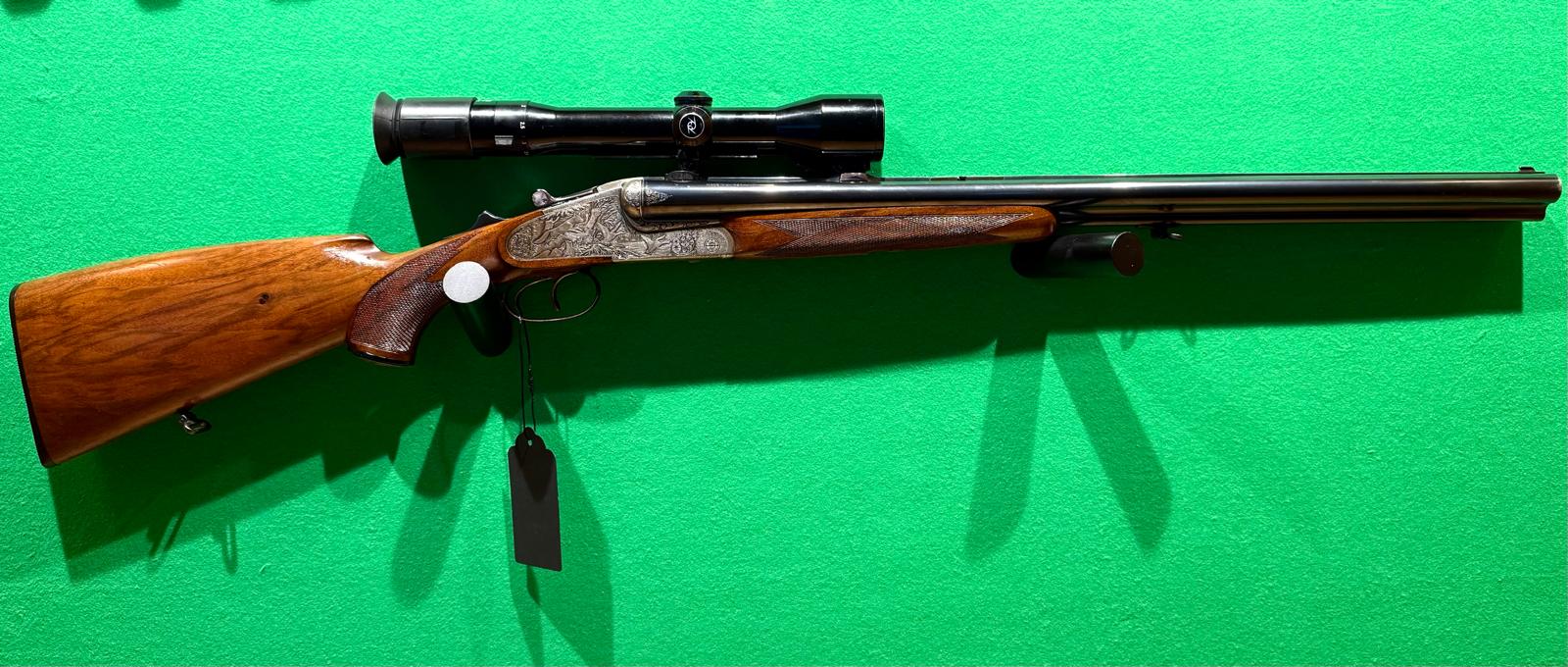 Luxus Drilling Handspanner 7x65R, 12/70, .22Mag & Zeiss 1,5-6x42