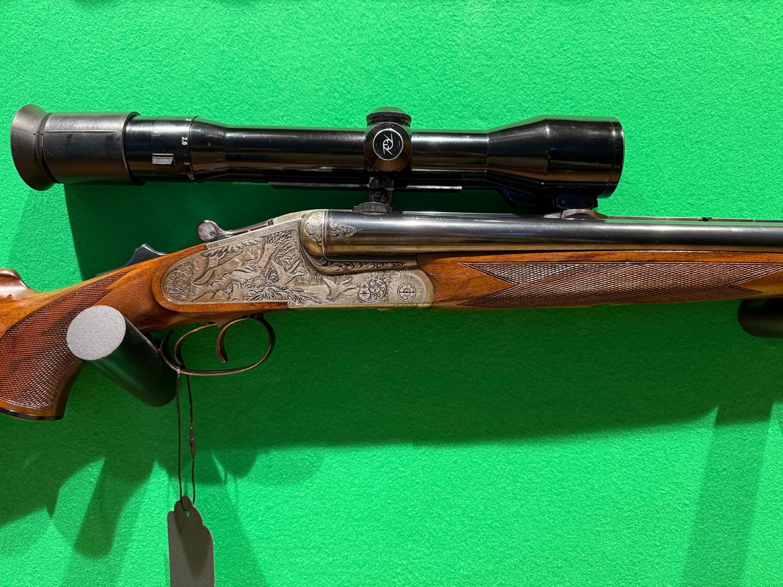 Luxus Drilling Handspanner 7x65R, 12/70, .22Mag & Zeiss 1,5-6x42