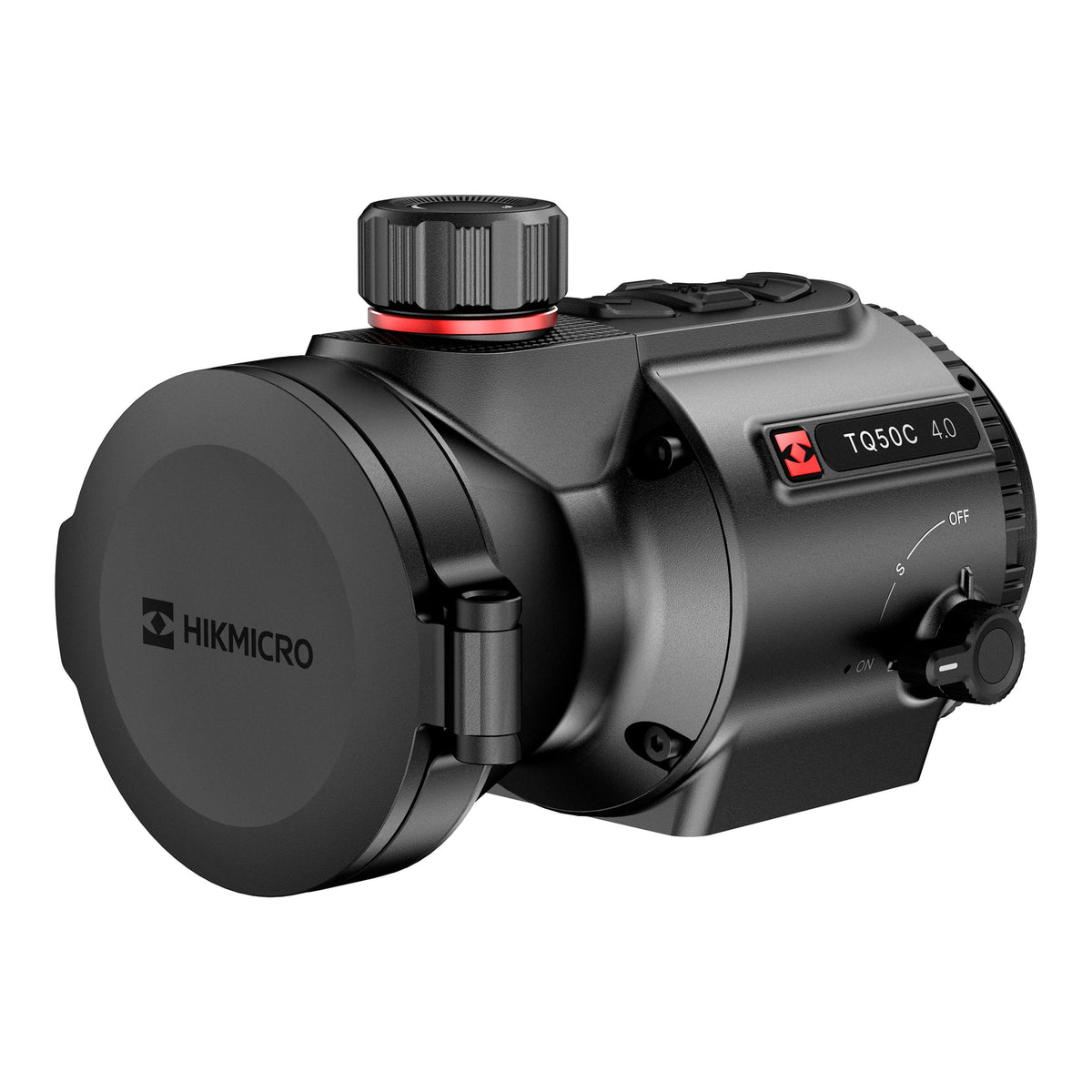 HIKMICRO Thunder 4.0 TQ50C Wärmebild-Vorsatzgerät – Ansicht mit geschlossenem Objektivdeckel