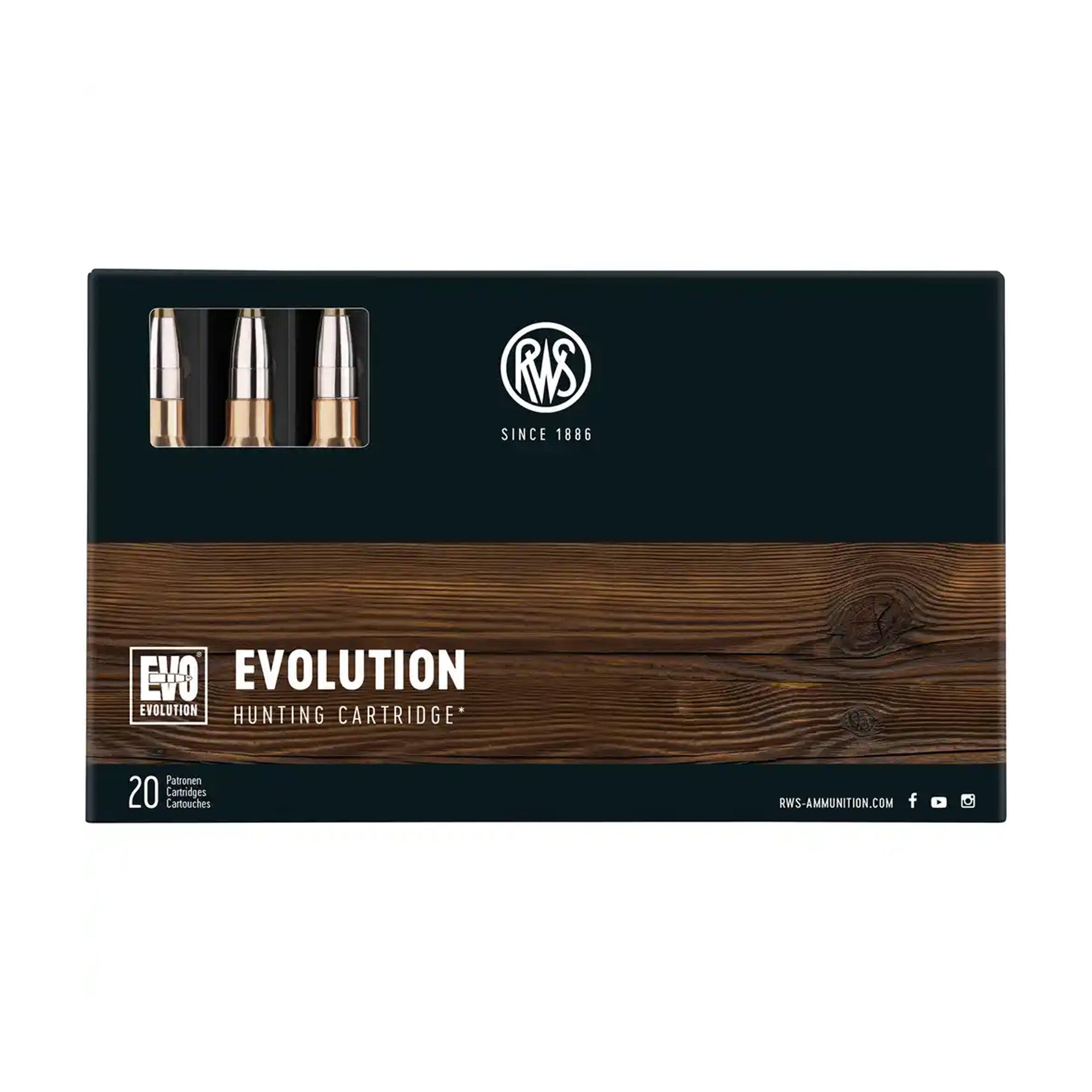 .300 Win. Mag. Evolution 11,9g/184grs. Kugelpatronen