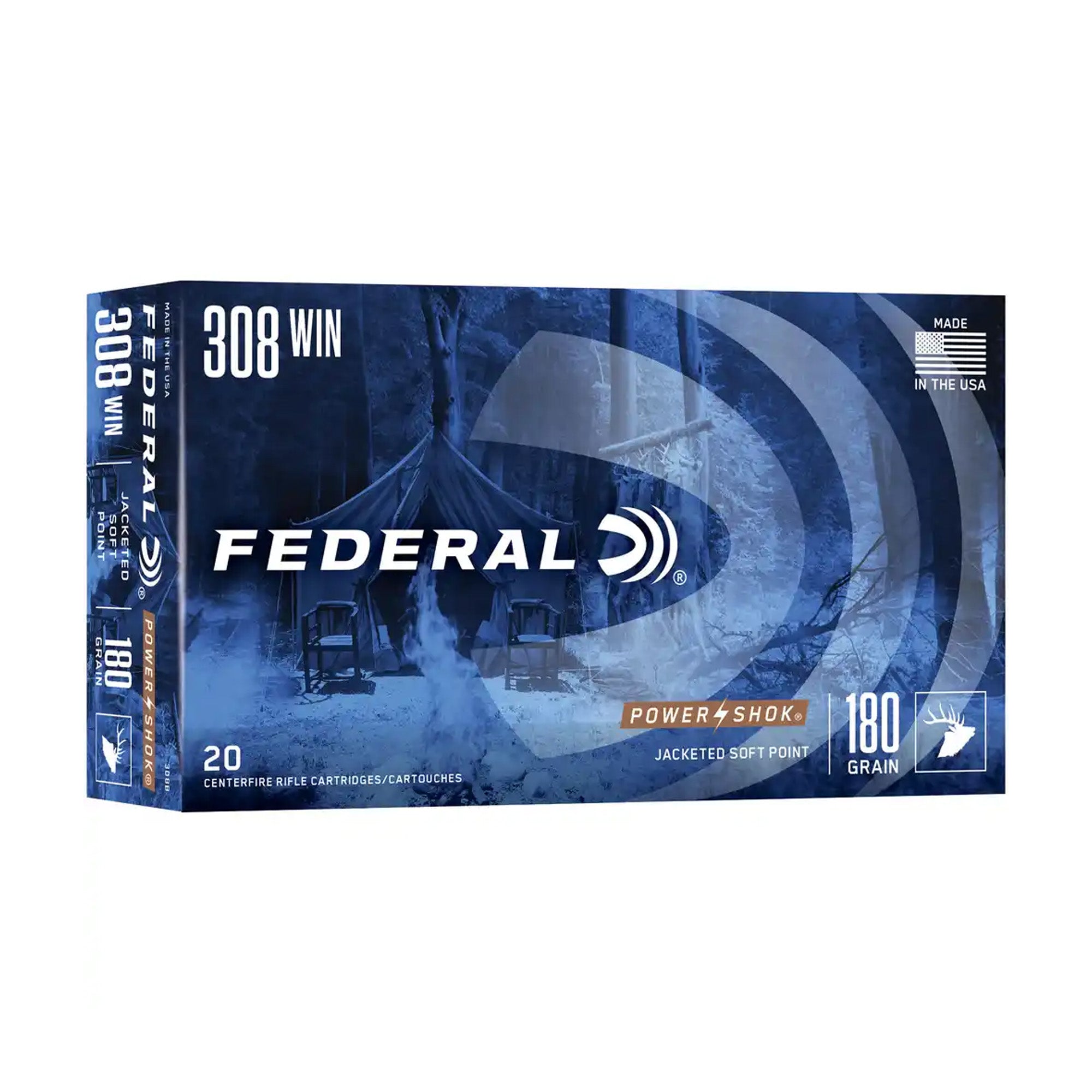 .308 Win. Power Shok Tlm 11,7g/180grs. Kugelpatronen