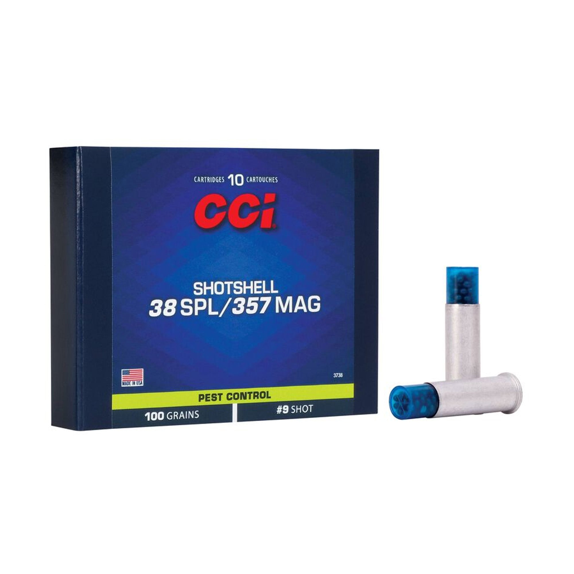 CCI .38/.357 MAG Shotshell 100 grs – Kleintier-Schrotpatrone