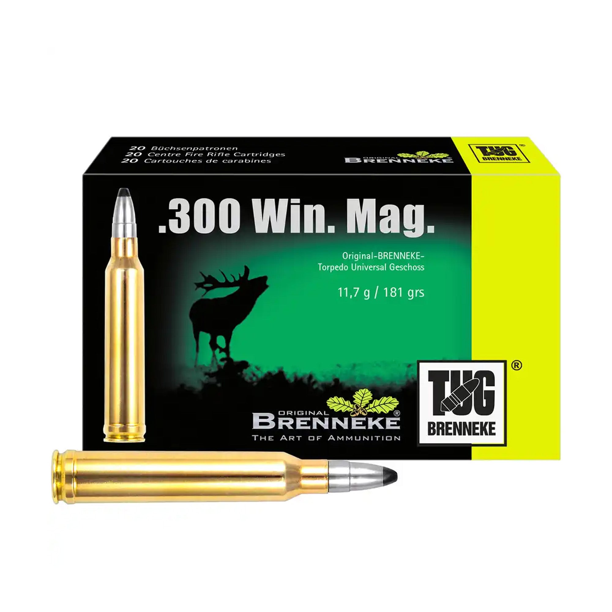 .300 Win. Mag. TUG 11,7g/181grs. Kugelpatronen