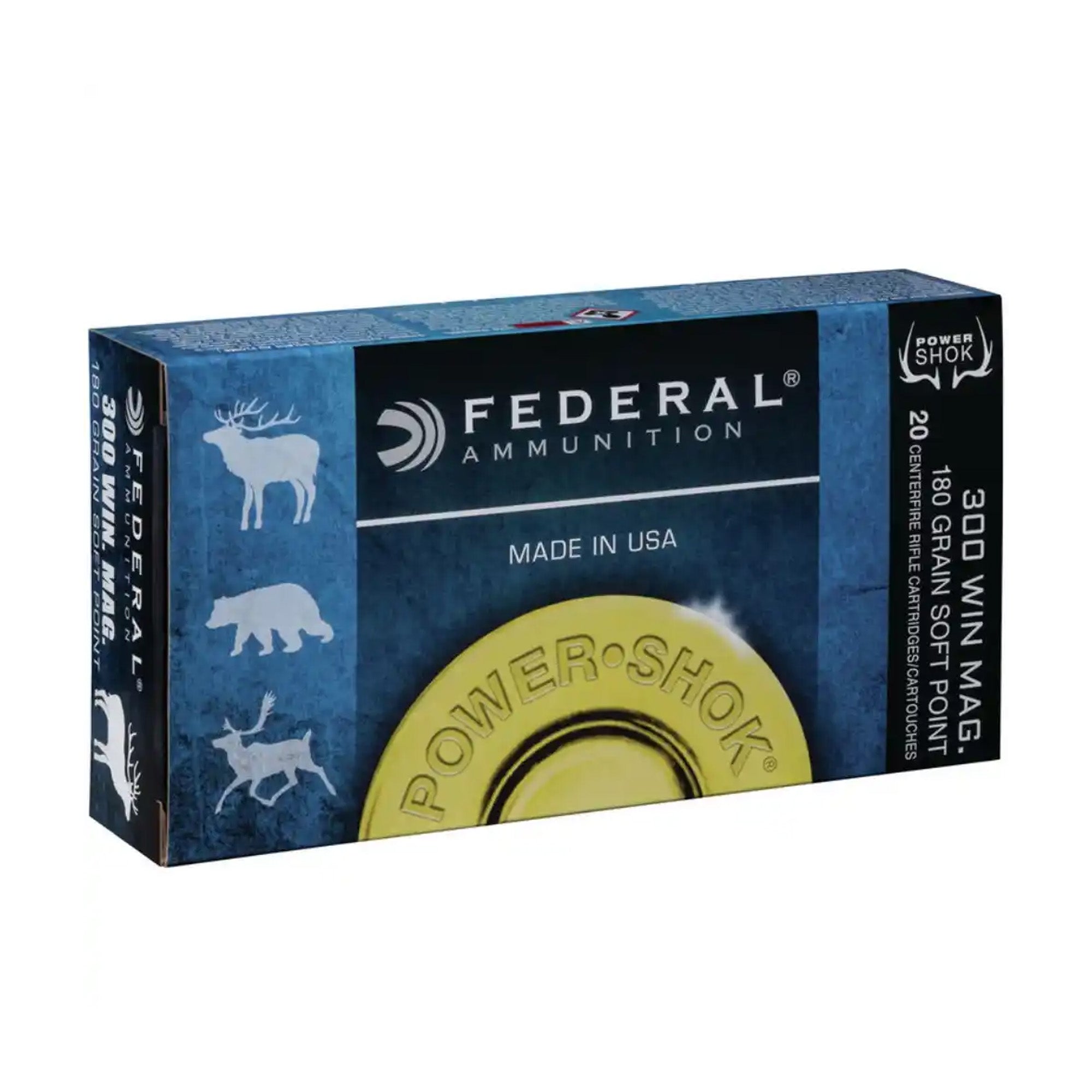 .300 Win. Mag. Power Shok Tlm 11,7g/180grs. Kugelpatronen