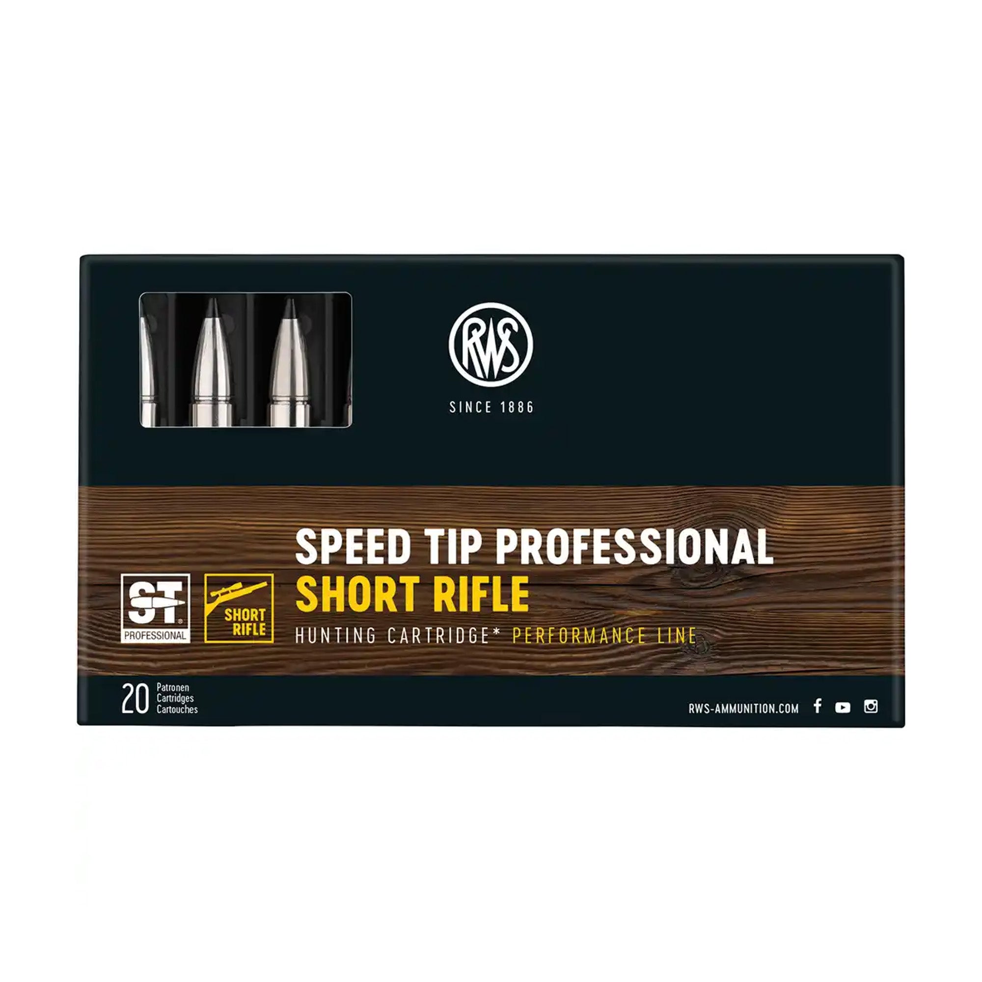.308 Win. Speed Tip Pro Short Rifle 10,7g/165grs. Kugelpatronen