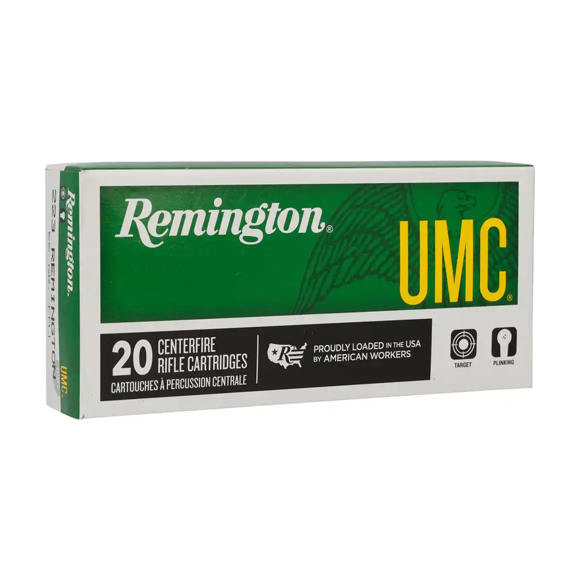 .223 Rem. UMC Vollmantel 3,6g/55grs. Kugelpatronen
