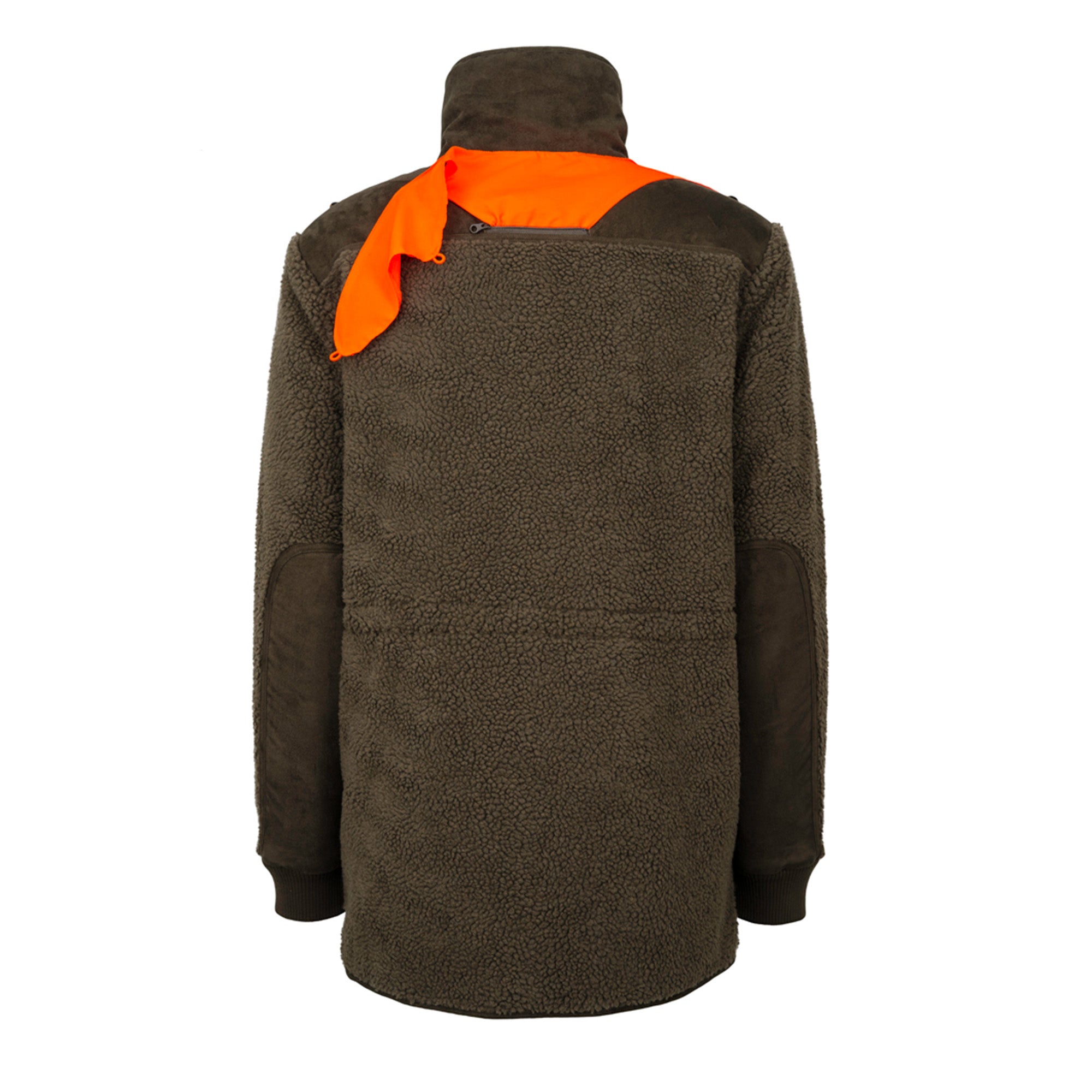 Faserpelzjacke mit abnehmbarem Signalband