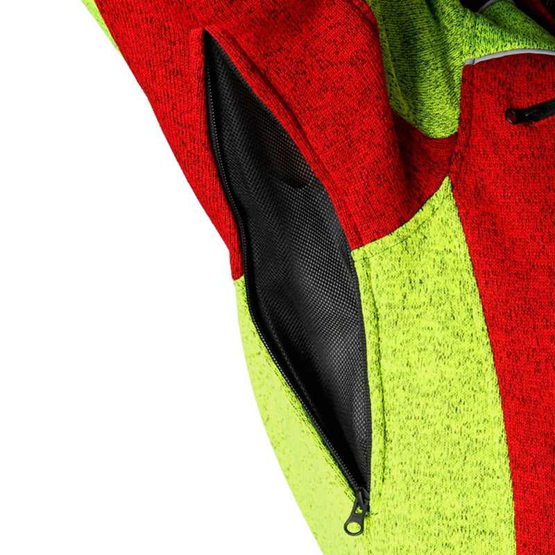 X-treme Arctic Faserstrickjacke rot/gelb