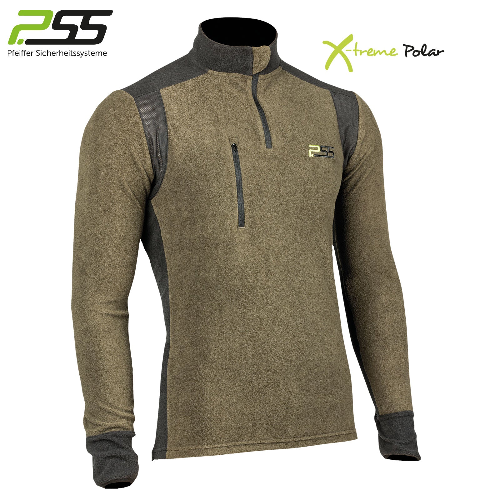 X-treme Polar Fleeceshirt grün/schwarz