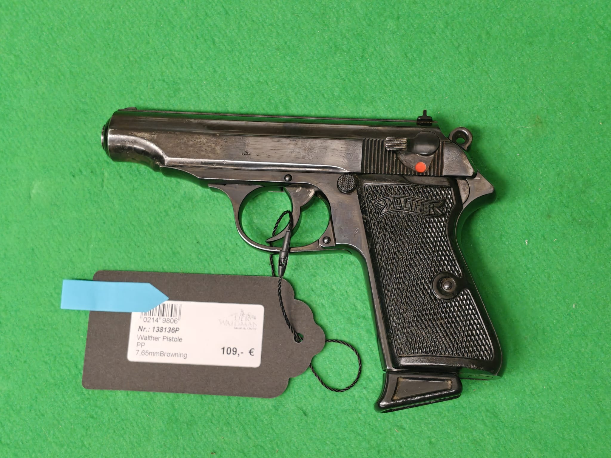 PP 7,65mm Browning mit Holster