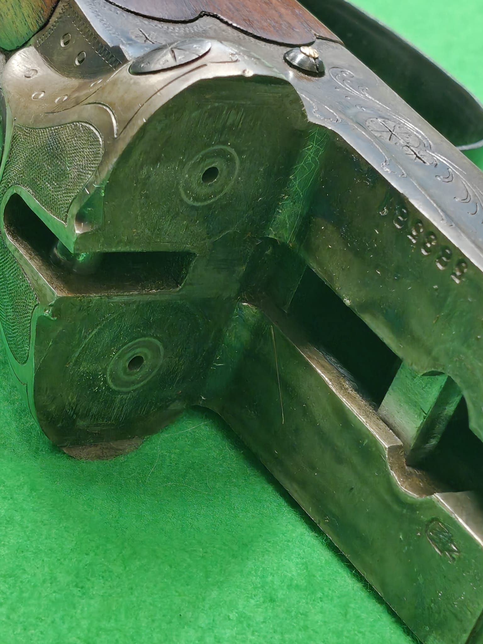 Doppelflinte / Querflinte 16/70 buntbrüniert