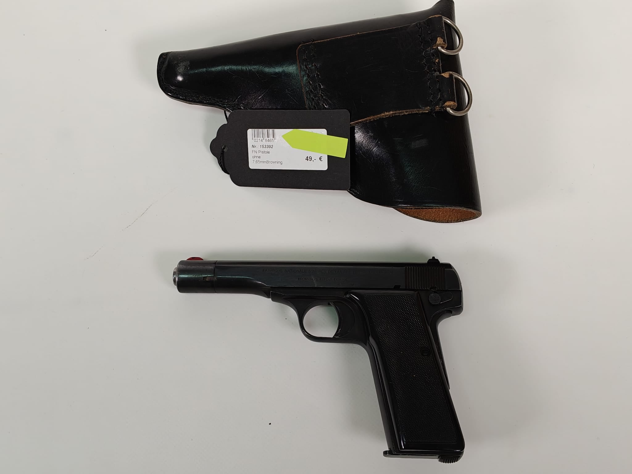 FN Pistole 7,65mm Browning inkl. Holster + Ersatzmagazin