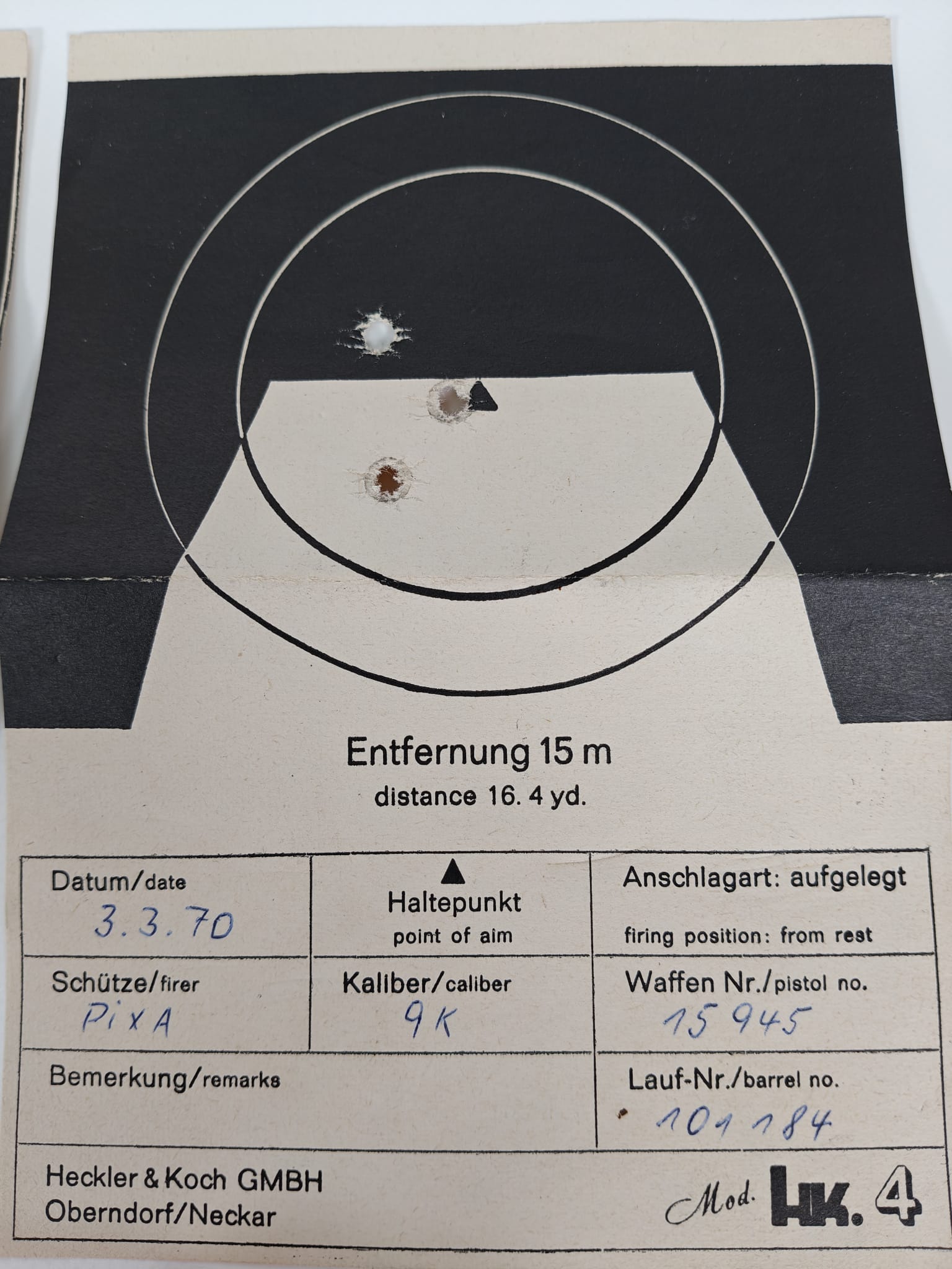 Heckler & Koch Mod. HK4 9mm kurz inkl. .22lr Wechsellauf