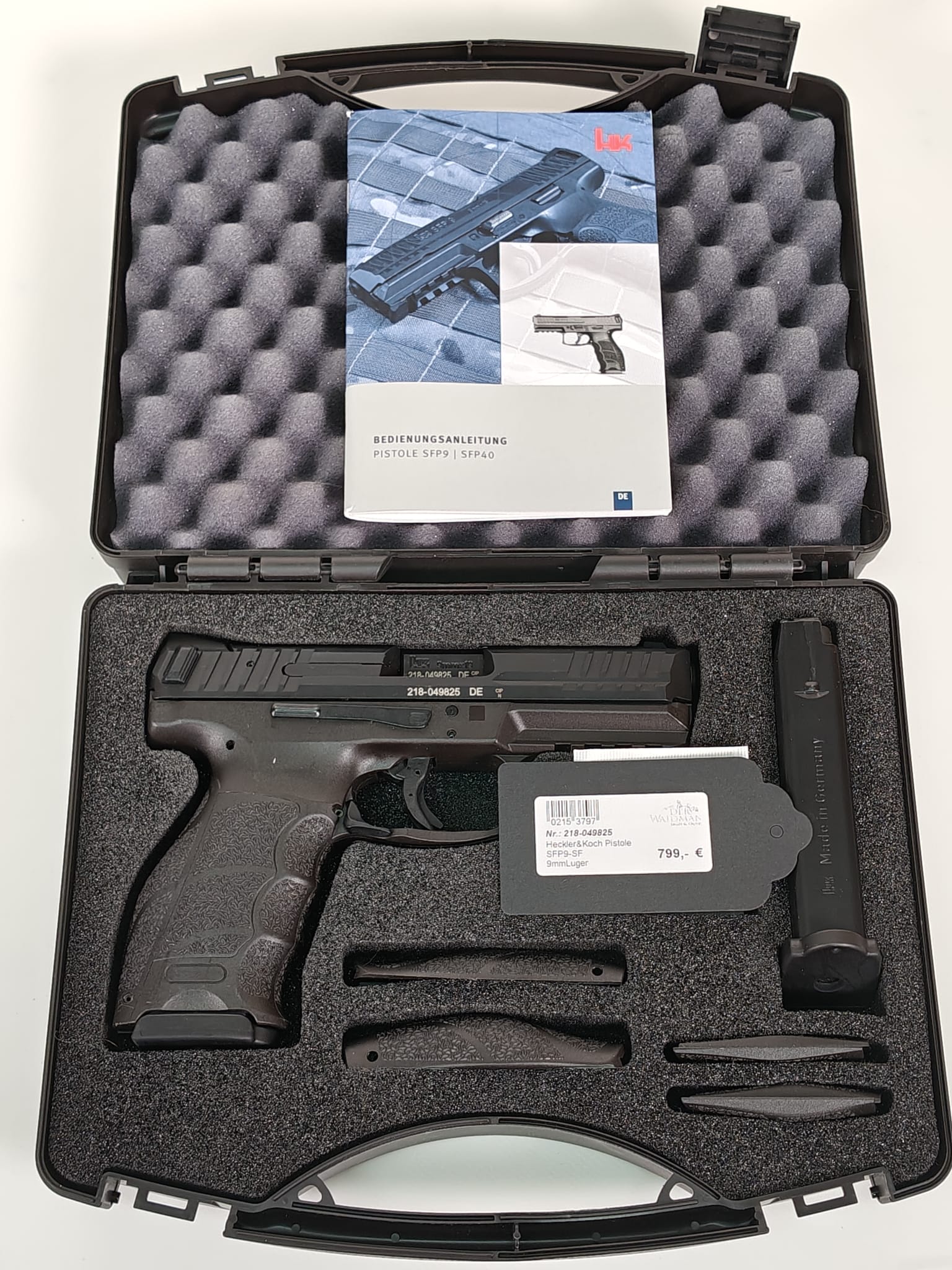 Heckler & Koch SFP9 9mmLuger inkl. Koffer und Zubehör