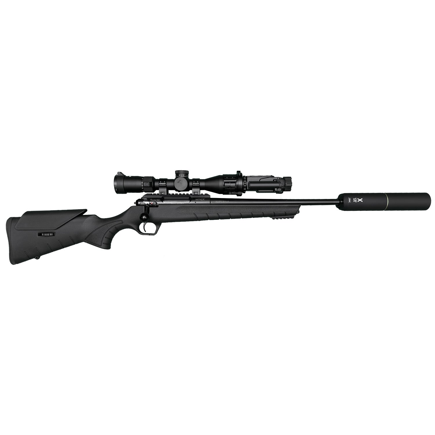 Monza Komplettpaket inkl. AKAH 2-12x44 LA, Schalldämpfer und Nitehog Viper