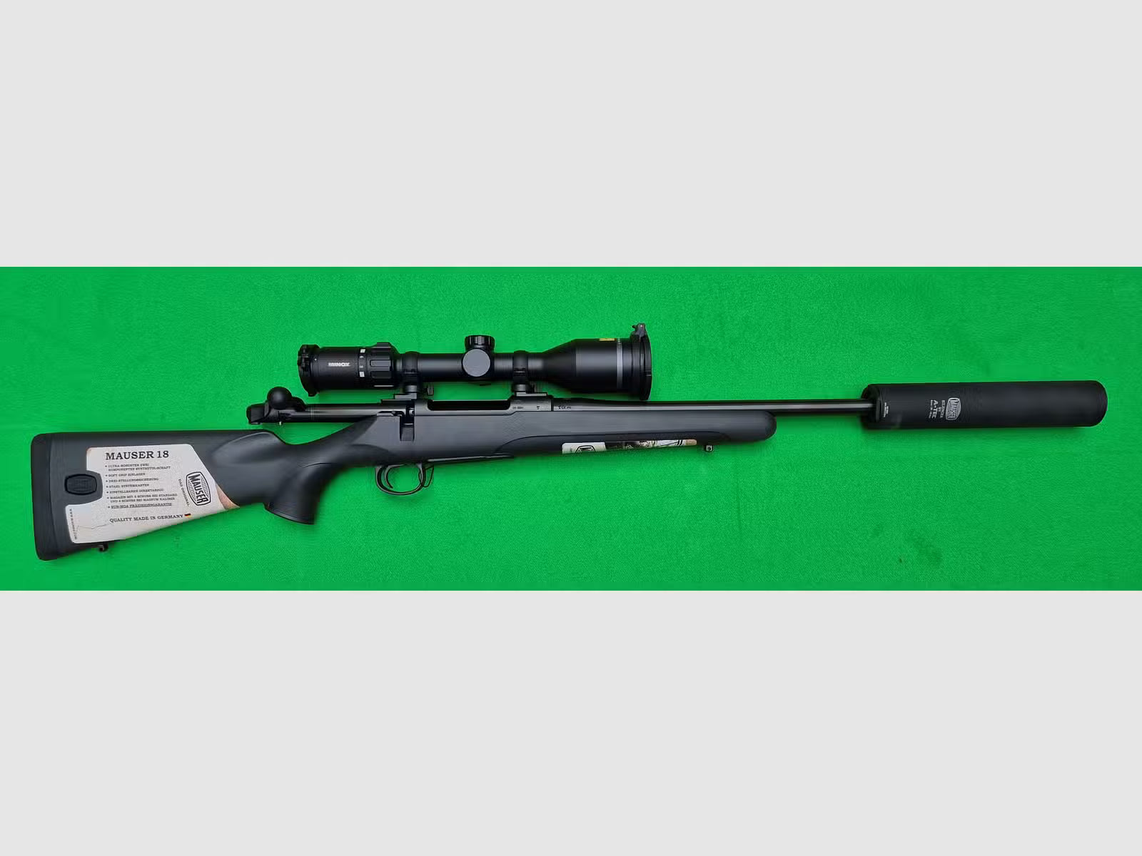Komplettpaket M18 Repetierer mit A-TEC H3 Schalldämpfer