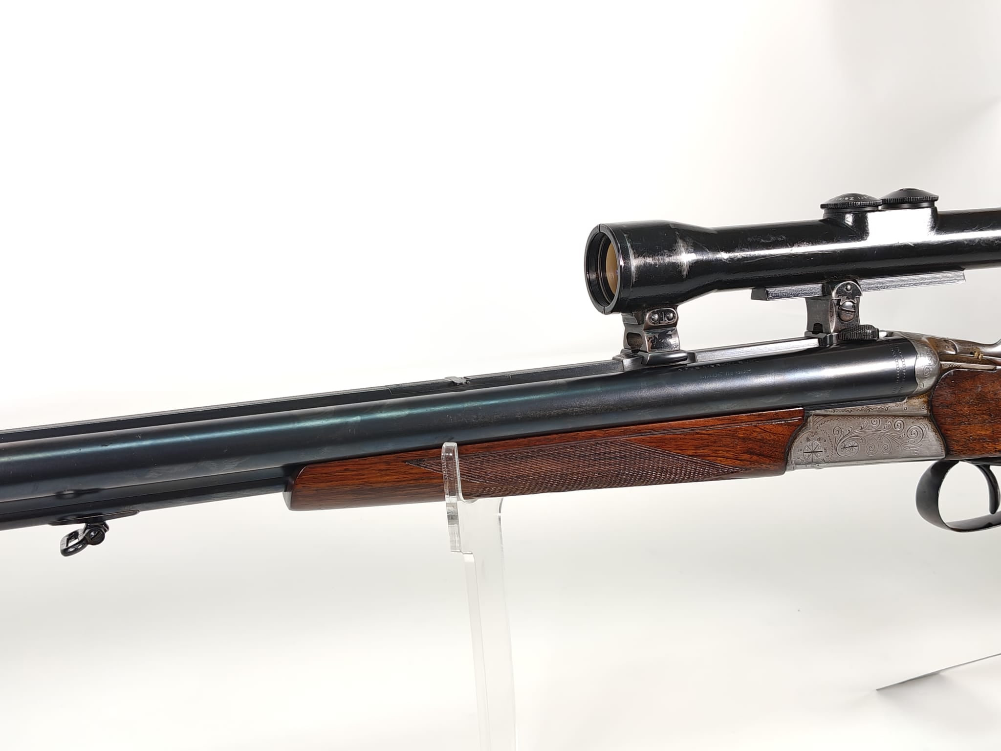 Merkel Drilling 7x57R, 12/70 und .22Hornet Einstecklauf VVV inkl. Zeiss Ziel-4