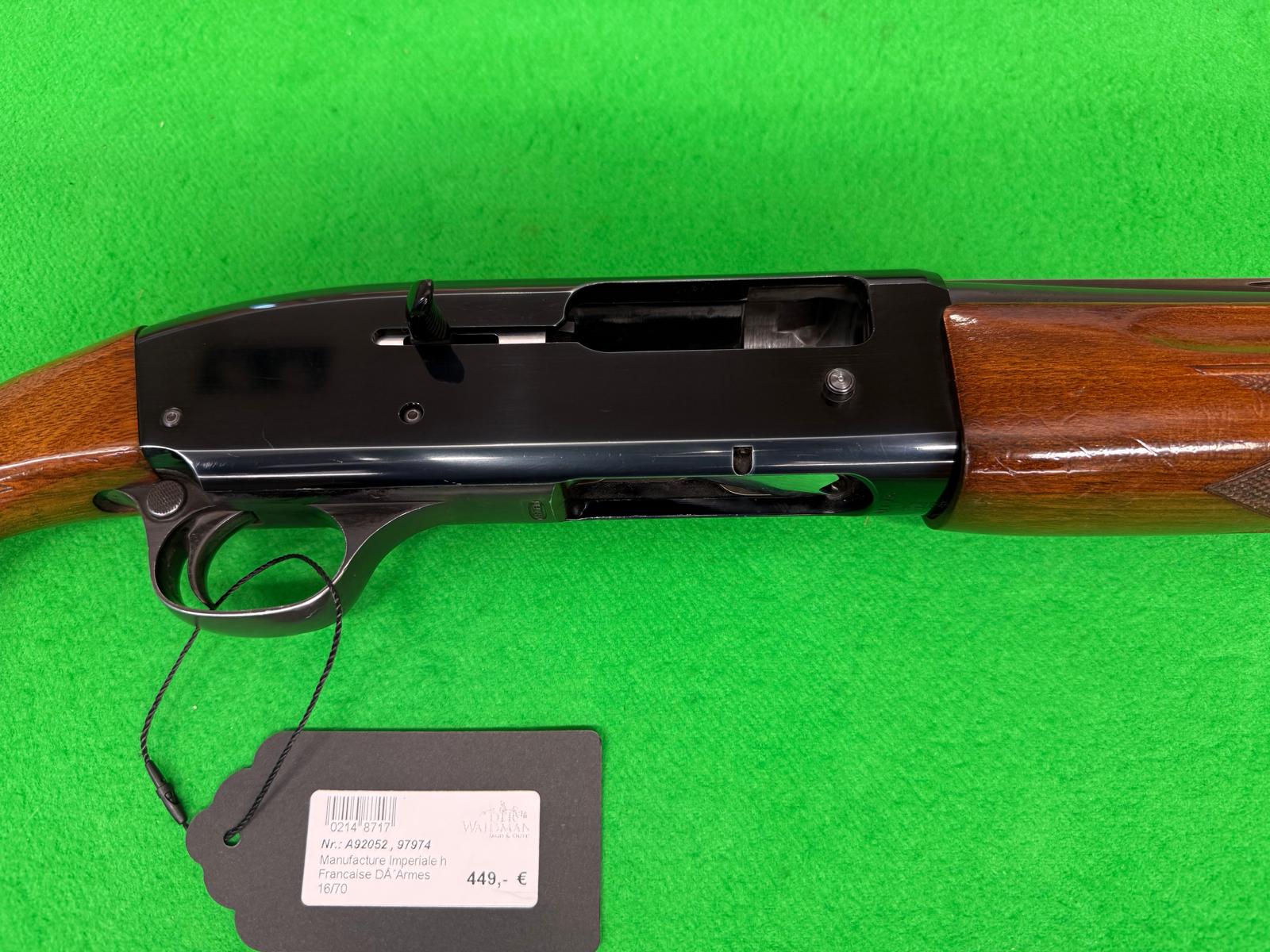 Manufacture Imperiale Selbstlade-Flinte 16/70