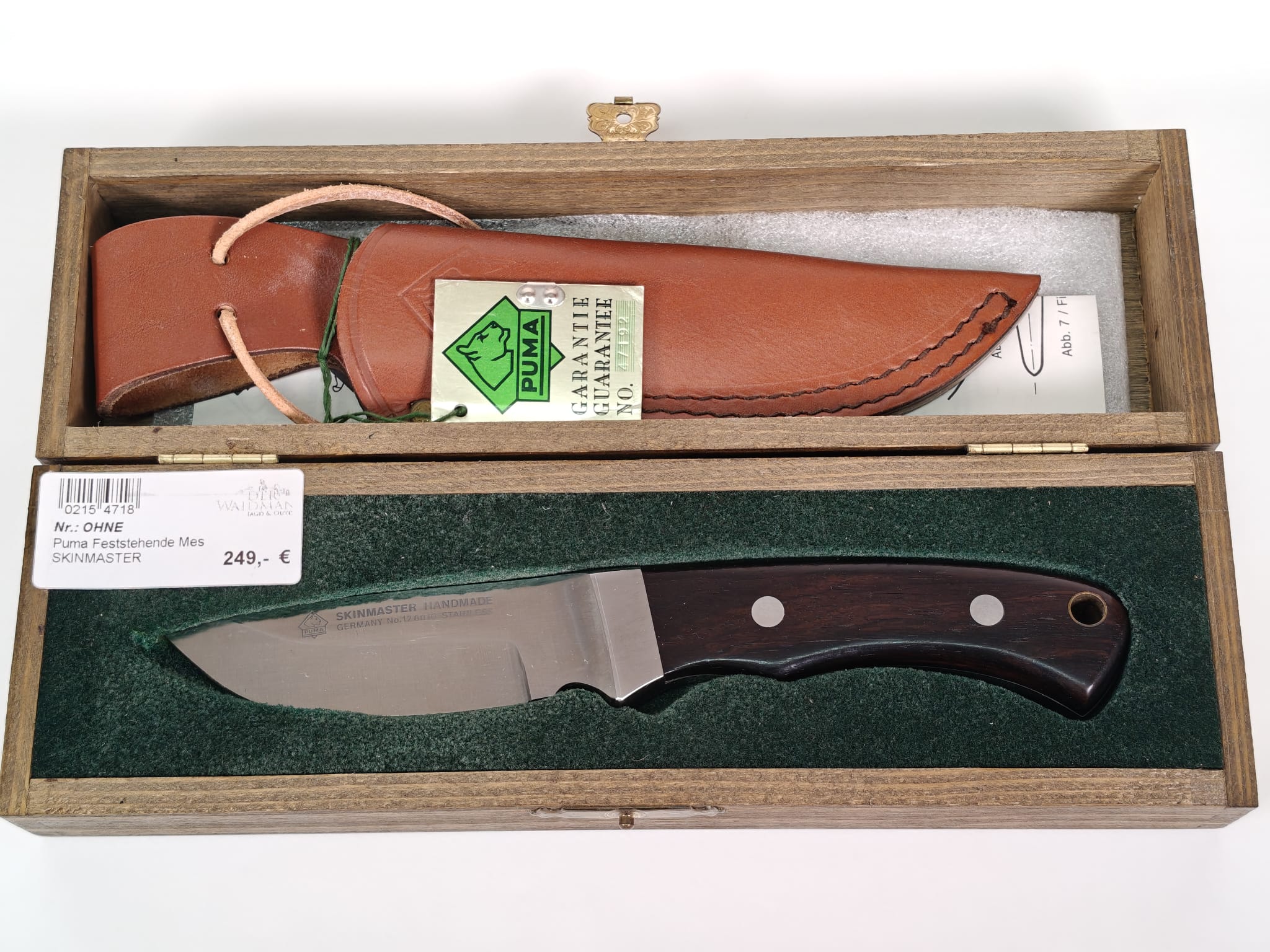 Puma Skinmaster inkl. Scheide + Holzbox