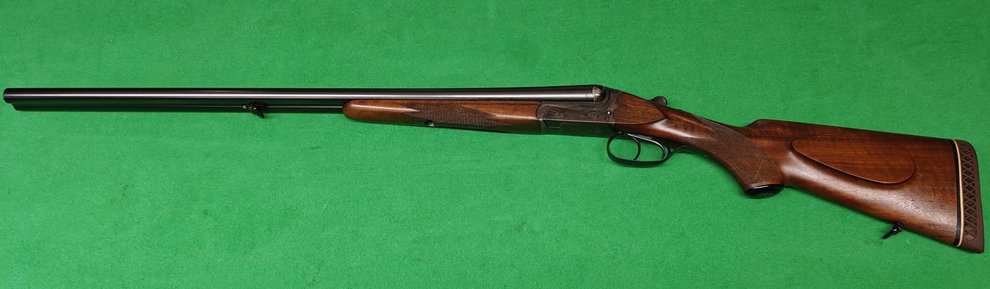 Doppelflinte / Querflinte 16/70 buntbrüniert