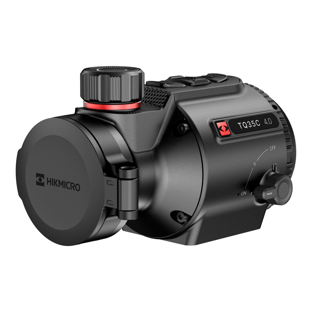 HIKMICRO Thunder 4.0 TQ35C Wärmebild-Vorsatzgerät – Ansicht mit geschlossenem Objektivdeckel